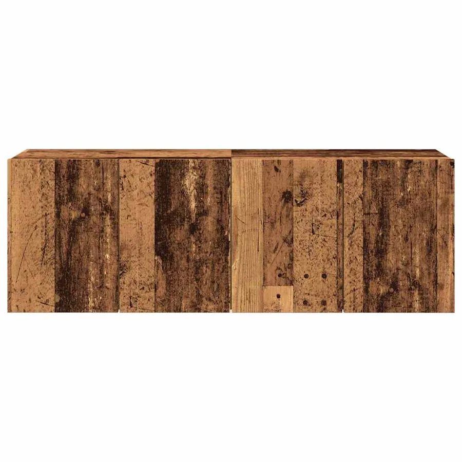 Meubles TV muraux 2 pcs vieux bois 60x30x41 cm - 5