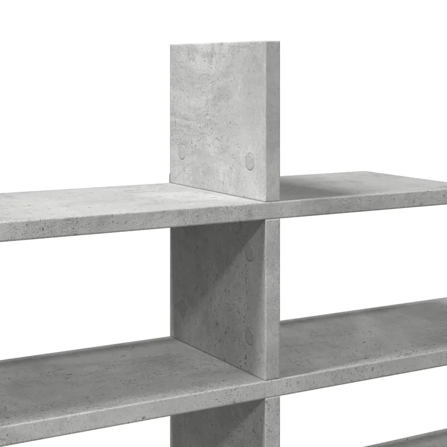 Étagère murale gris béton 124,5x18x60,5 cm bois d'ingénierie - 7