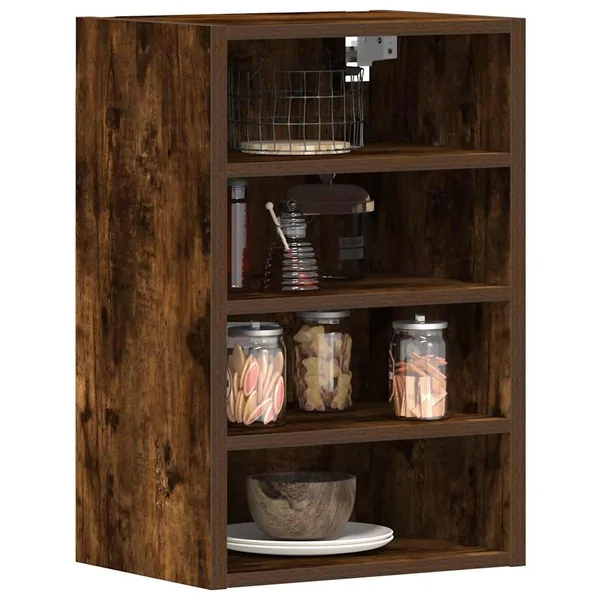 Armoire suspendue "Riga" Chêne fumé 40 x 29,5 x 60 cm Bois d'ingénierie