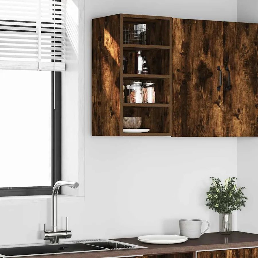 Armoire suspendue "Riga" Chêne fumé 30 x 29,5 x 60 cm Bois d'ingénierie - 3