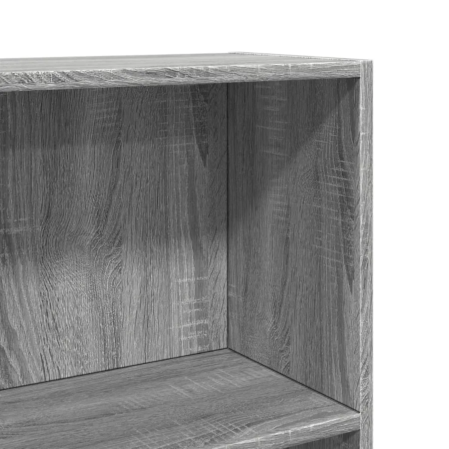 Bibliothèque sonoma gris 60x24x109 cm bois d'ingénierie - 7