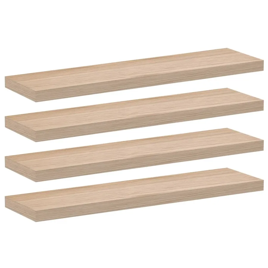 Étagères flottantes 4 pcs 90x23,5x4cm bois d'ingénierie - 2