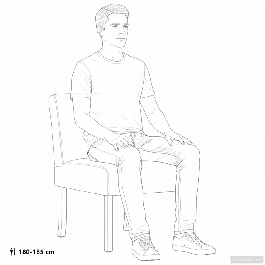 Fauteuil sans accoudoirs gris clair tissu - 9