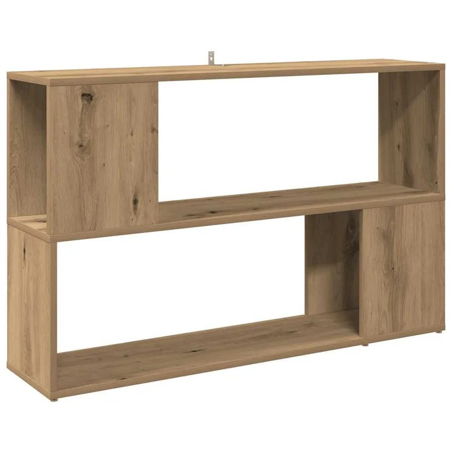 Bibliothèque chêne artisanal 100x24x63 cm bois d'ingénierie - 2