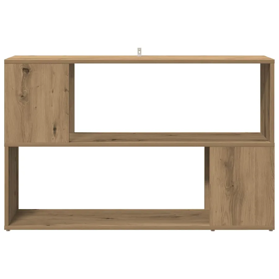 Bibliothèque chêne artisanal 100x24x63 cm bois d'ingénierie - 4