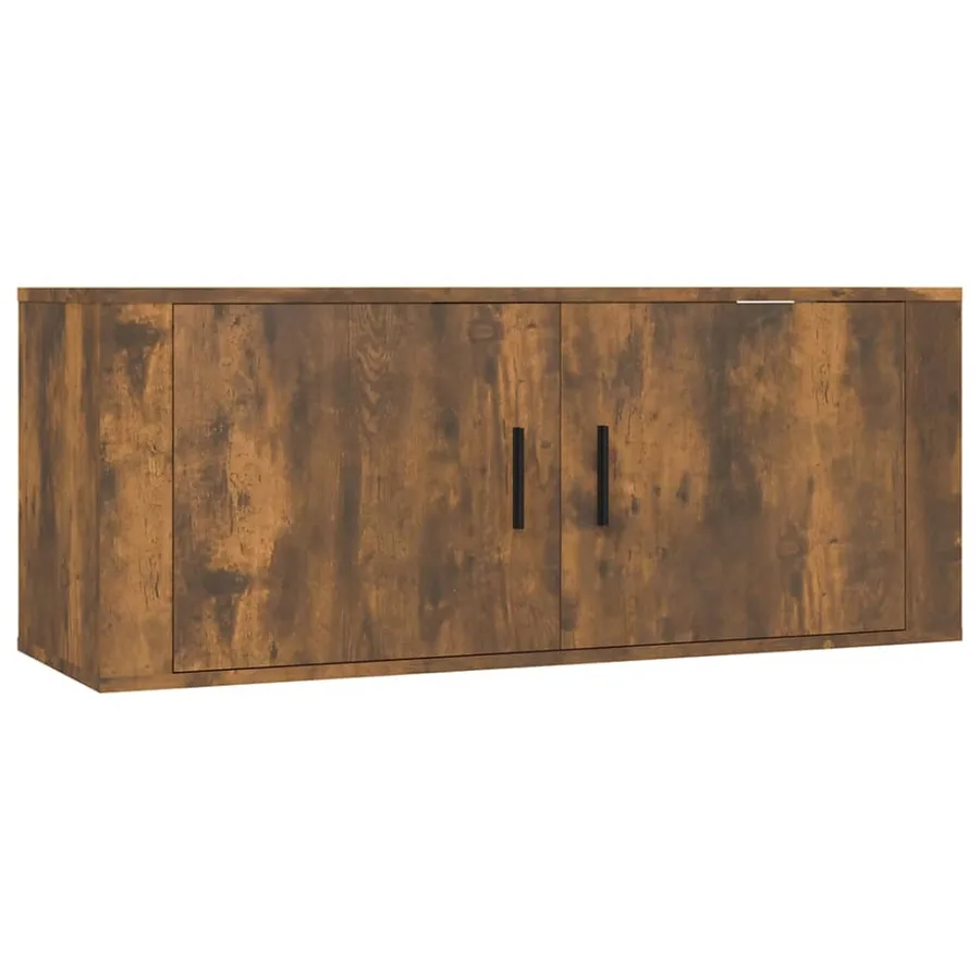 Ensemble de meubles TV 2 pcs Chêne fumé Bois d'ingénierie - 4