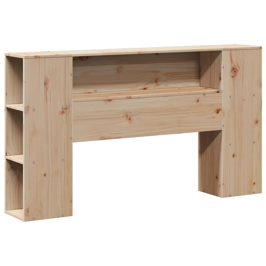 Tête de lit avec rangement 160 cm bois massif de pin - 3