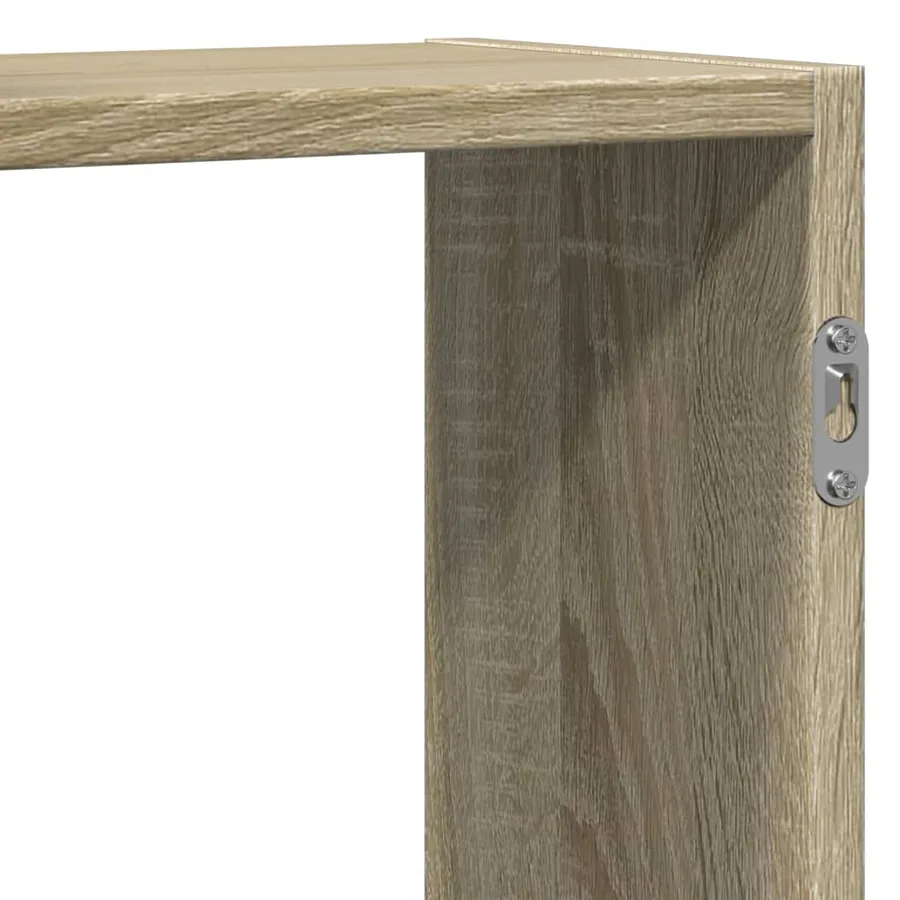Étagère murale chêne sonoma 159x18x65 cm bois d'ingénierie - 8