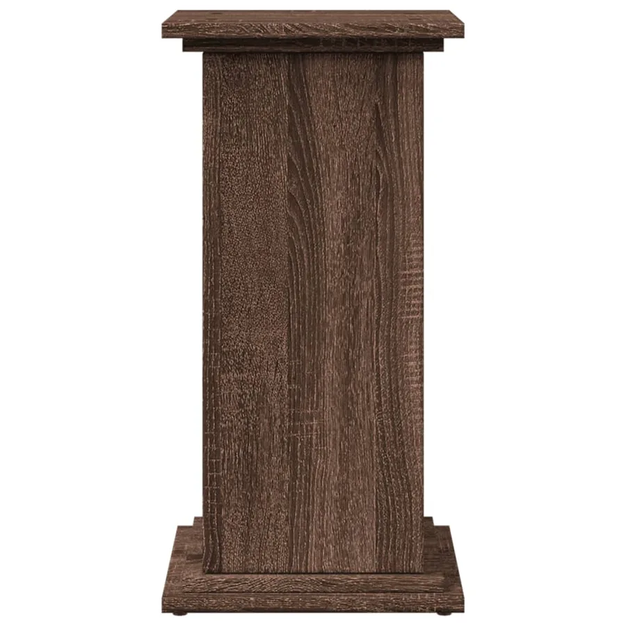 Piédestal avec rangement chêne marron bois d'ingénierie - 3
