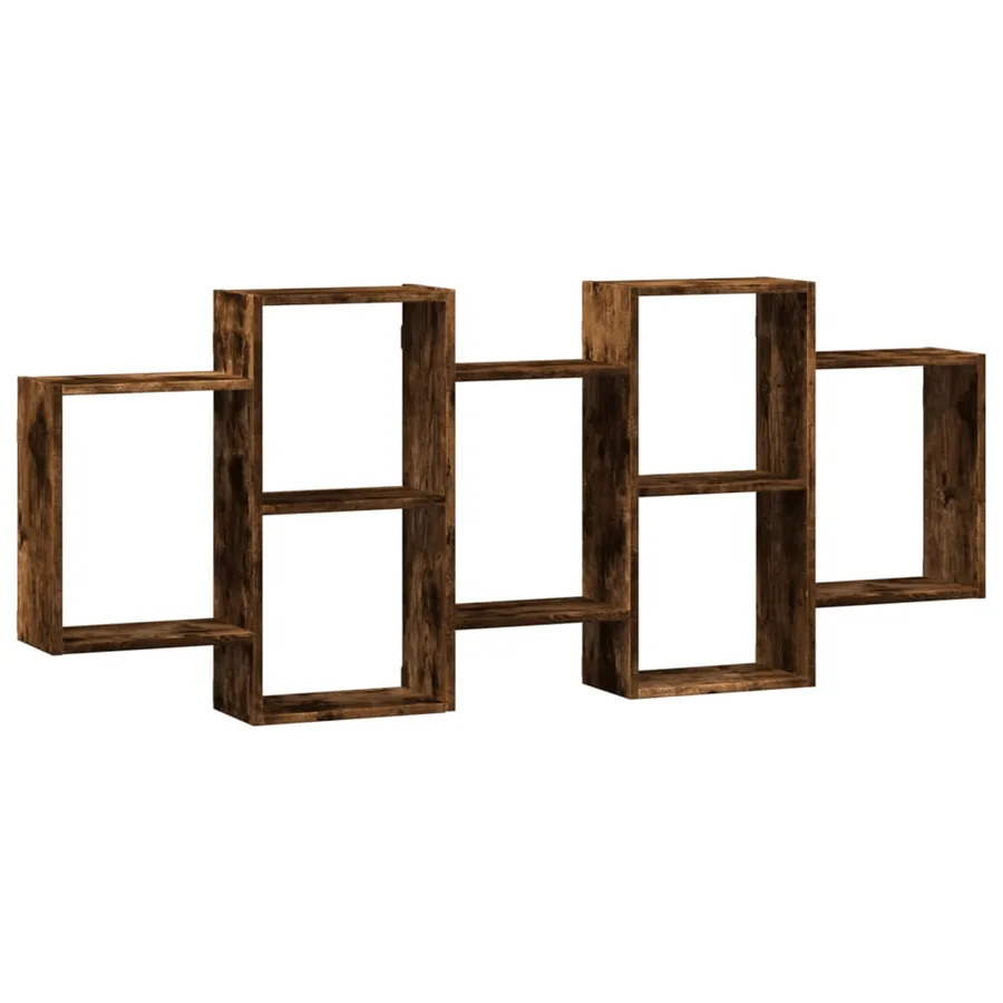 Étagère murale chêne fumé 159x18x65 cm bois d'ingénierie - 2