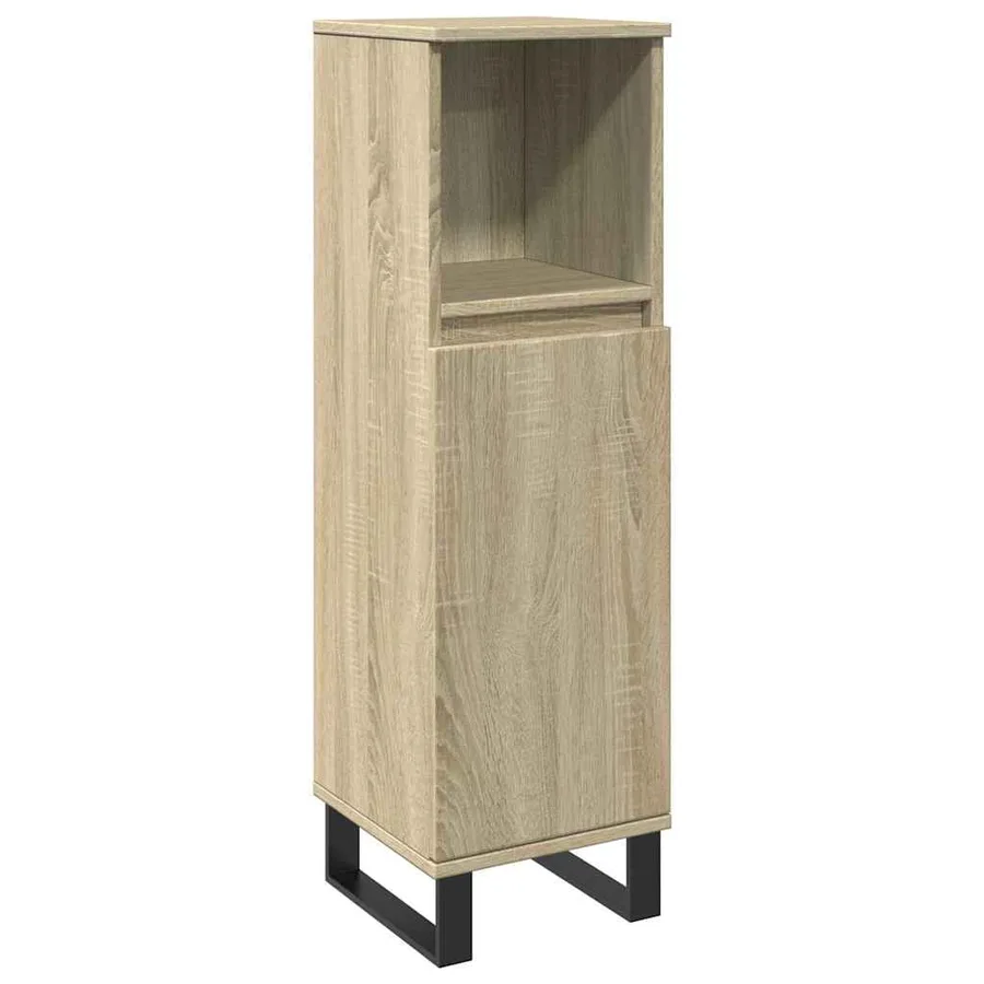 Ensemble de meubles de salle de bain 3 pcs chêne sonoma - 6