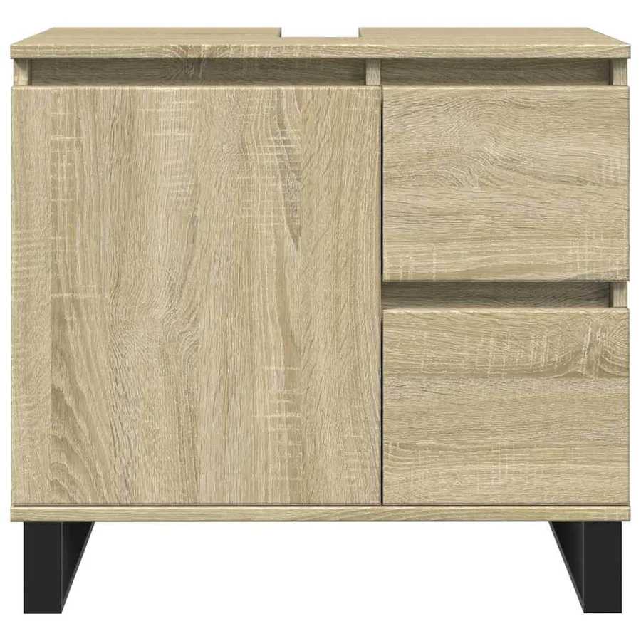 Ensemble de meubles de salle de bain 3 pcs chêne sonoma - 8