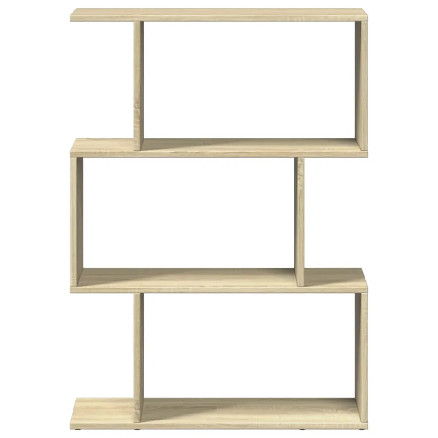 Étagère séparatrice de pièce 3 niveaux chêne sonoma 70x24x97 cm - 5