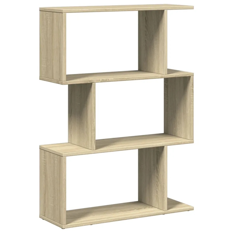 Étagère séparatrice de pièce 3 niveaux chêne sonoma 70x24x97 cm - 6