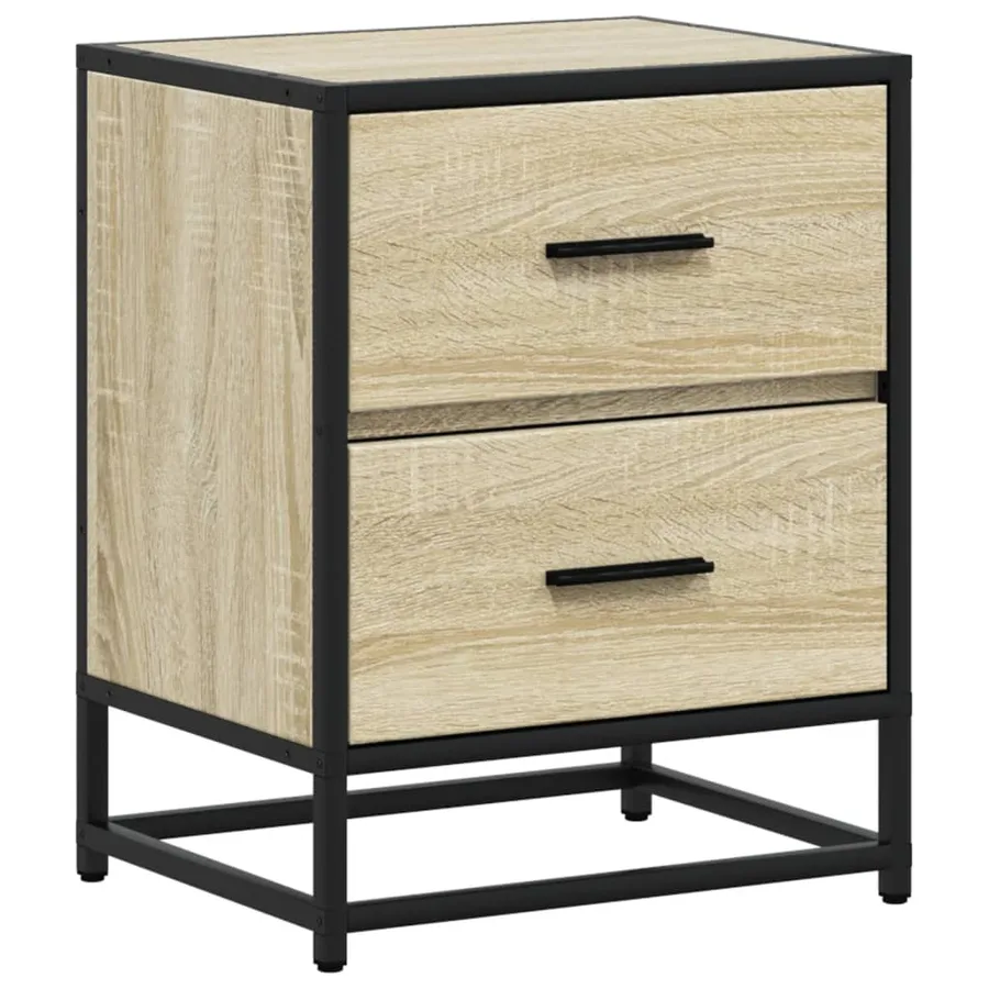 Table de chevet chêne sonoma 40x31x50 cm bois d’ingénierie - 2