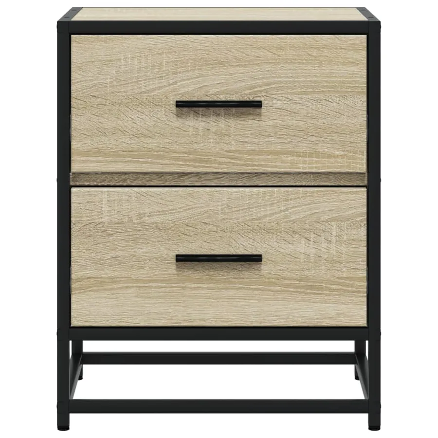 Table de chevet chêne sonoma 40x31x50 cm bois d’ingénierie - 5
