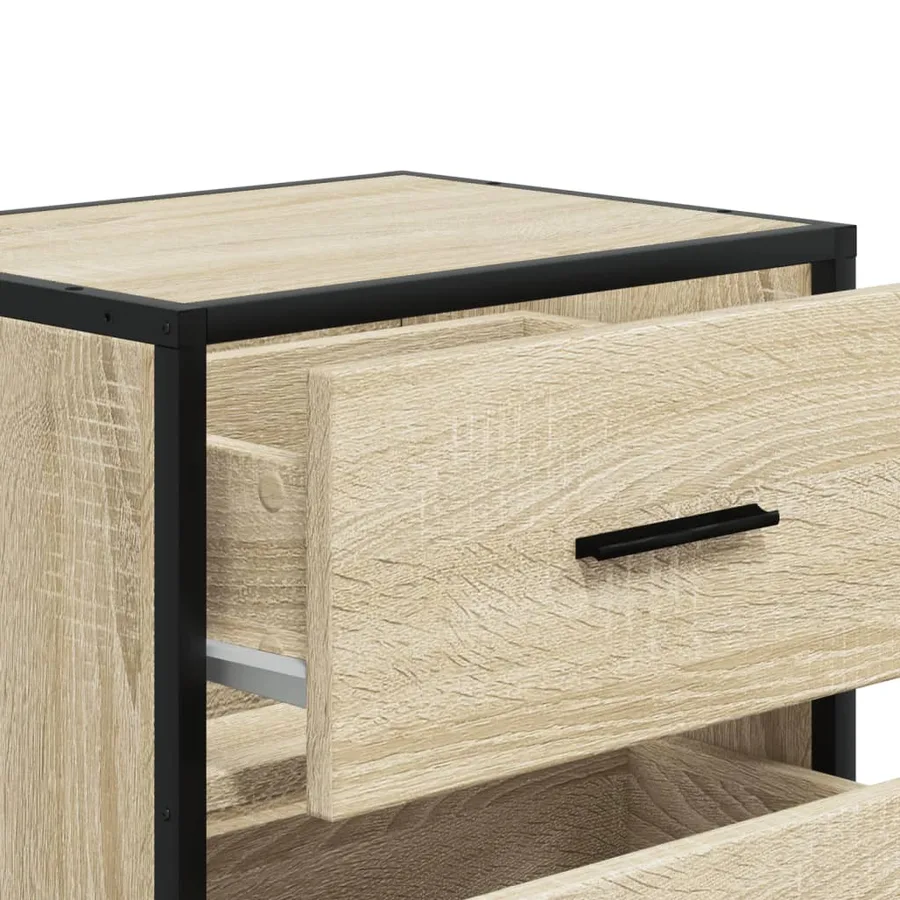 Table de chevet chêne sonoma 40x31x50 cm bois d’ingénierie - 9