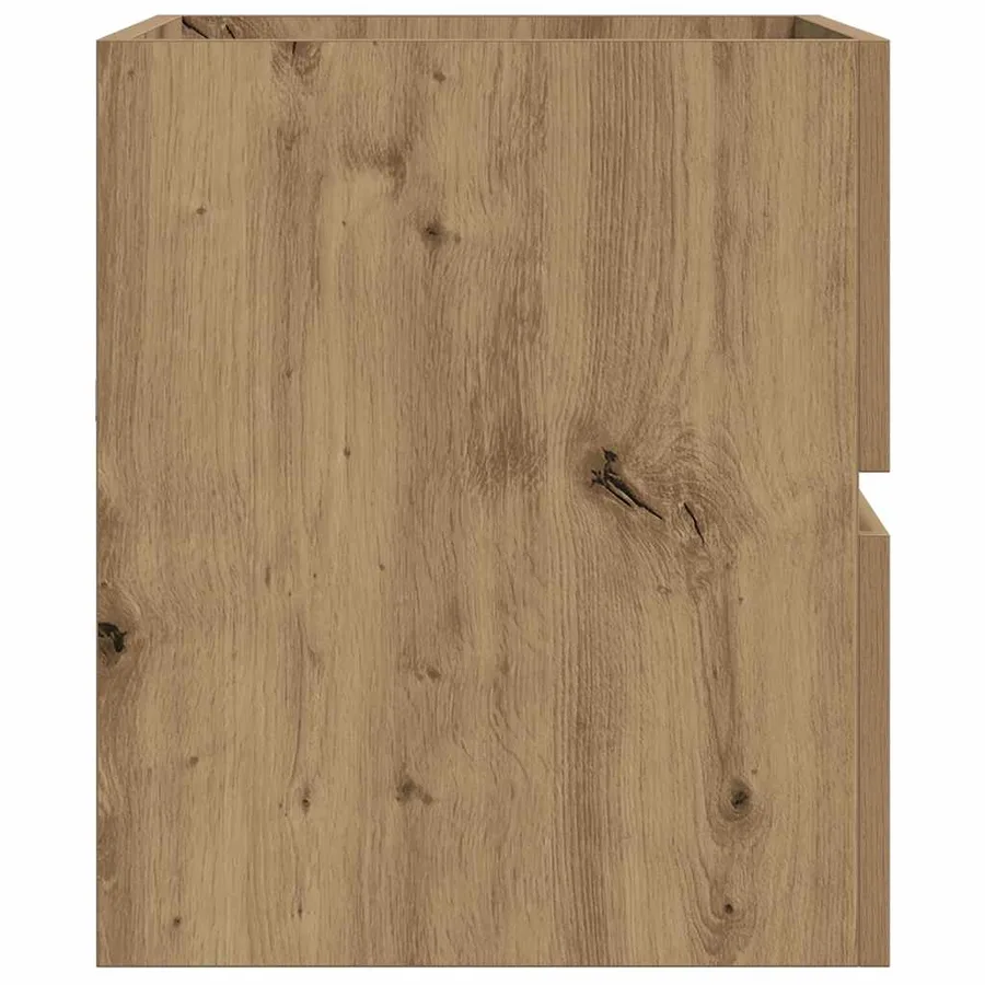 Armoire d'évier chêne artisanal 90x38,5x45 cm bois d'ingénierie - 6