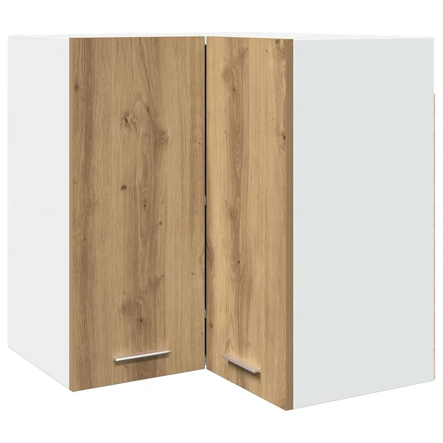 Armoire d'angle suspendue "Lyon" Chêne artisanal 57 x 57 x 60 cm Bois d'ingénierie - 2