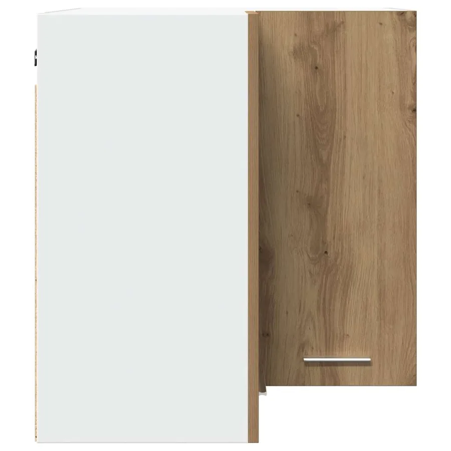 Armoire d'angle suspendue "Lyon" Chêne artisanal 57 x 57 x 60 cm Bois d'ingénierie - 5