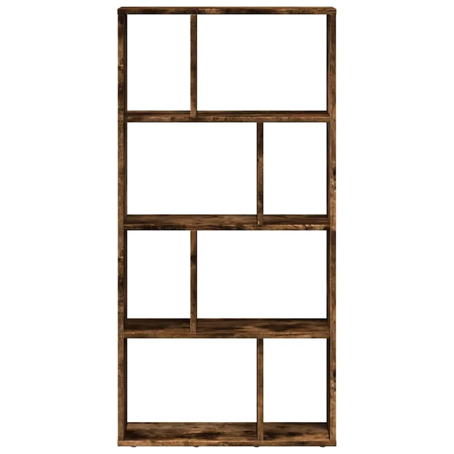 Bibliothèque chêne fumé 60x20x120,5 cm bois d'ingénierie - 5