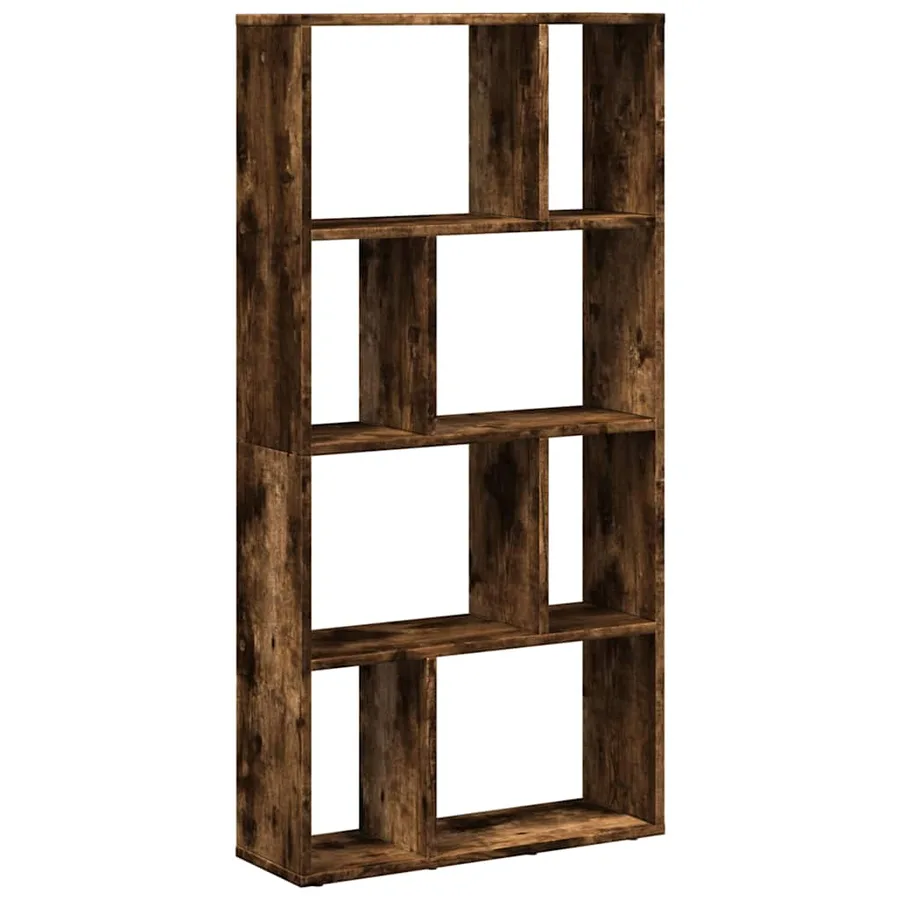 Bibliothèque chêne fumé 60x20x120,5 cm bois d'ingénierie - 6