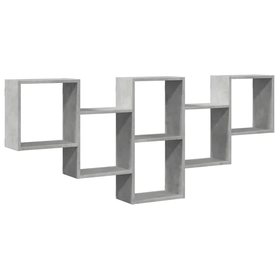 Étagère murale gris béton 159x18x66 cm bois d'ingénierie - 2