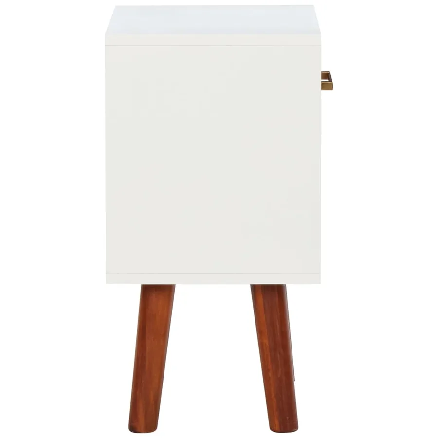 Table de chevet Bois d'acacia massif 40x30x57 cm - 6