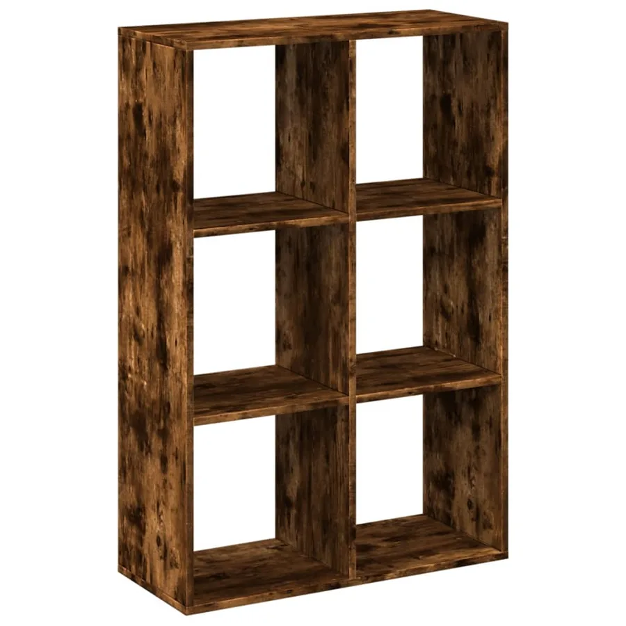 Étagère séparatrice de pièce chêne fumé 69,5x29x103,5 cm - 2