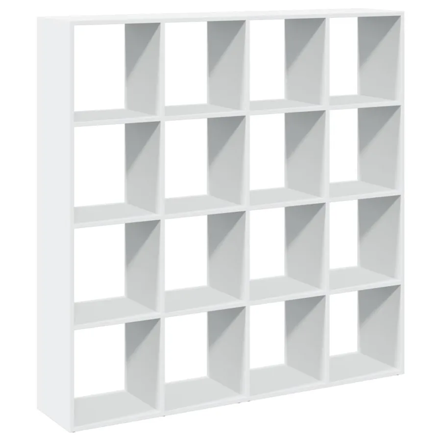 Bibliothèque blanc 137,5x29x137,5 cm bois d'ingénierie - 5