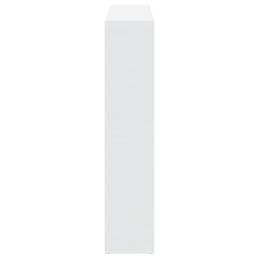 Bibliothèque blanc 137,5x29x137,5 cm bois d'ingénierie - 6