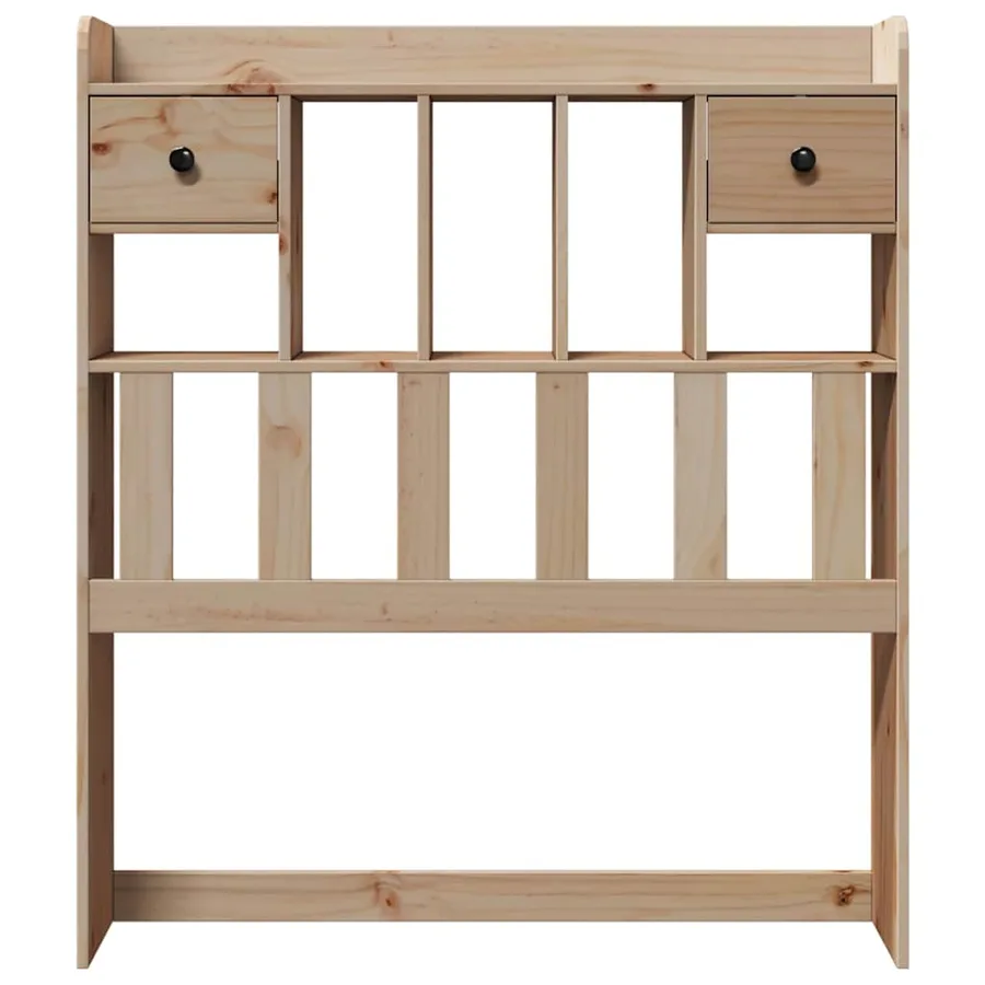 Tête de lit avec rangement 100 cm bois massif de pin - 3
