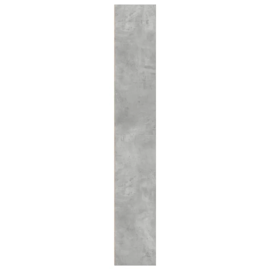 Bibliothèque gris béton 40x30x189 cm bois d'ingénierie - 6