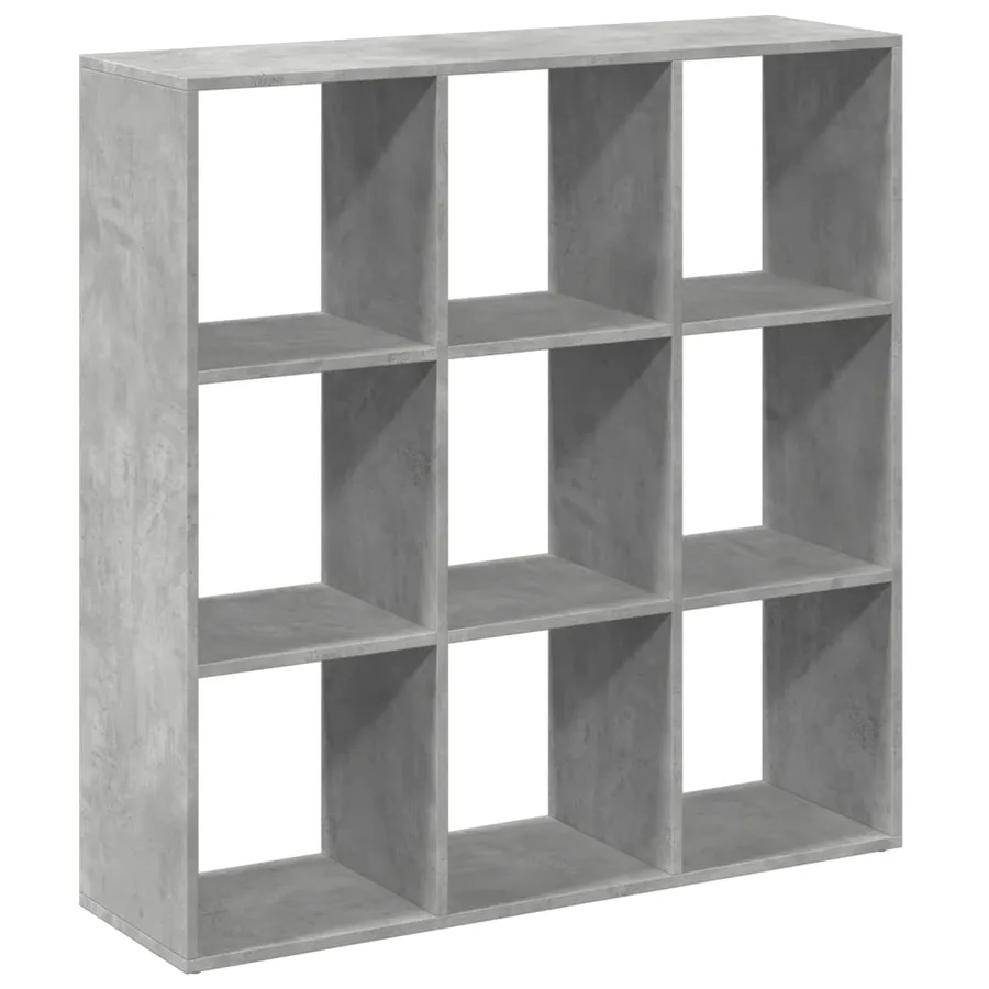 Étagère séparatrice de pièce gris béton 102x29x103,5 cm - 6