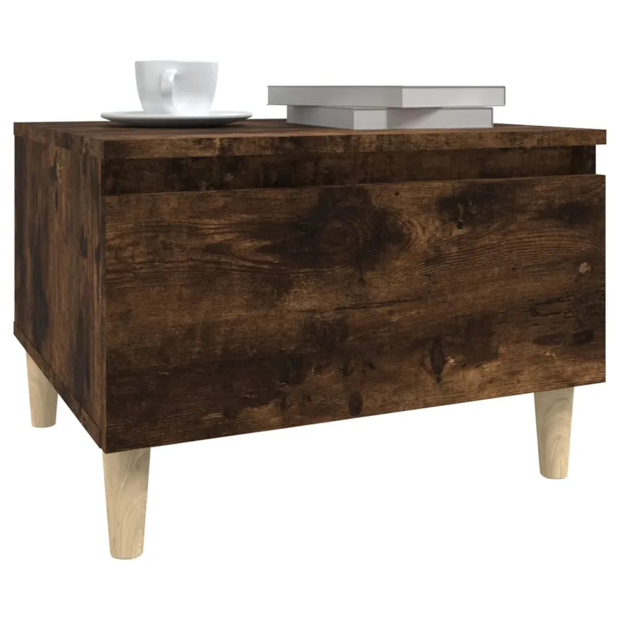 Tables d'appoint 2 pcs Chêne fumé 50x46x35 cm Bois ingénierie - 5