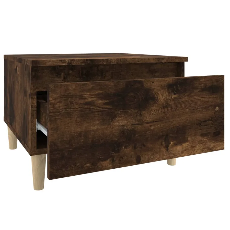 Tables d'appoint 2 pcs Chêne fumé 50x46x35 cm Bois ingénierie - 9