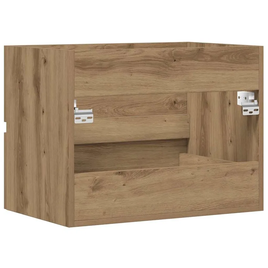 Armoire de salle de bain chêne artisanal bois d'ingénierie - 6
