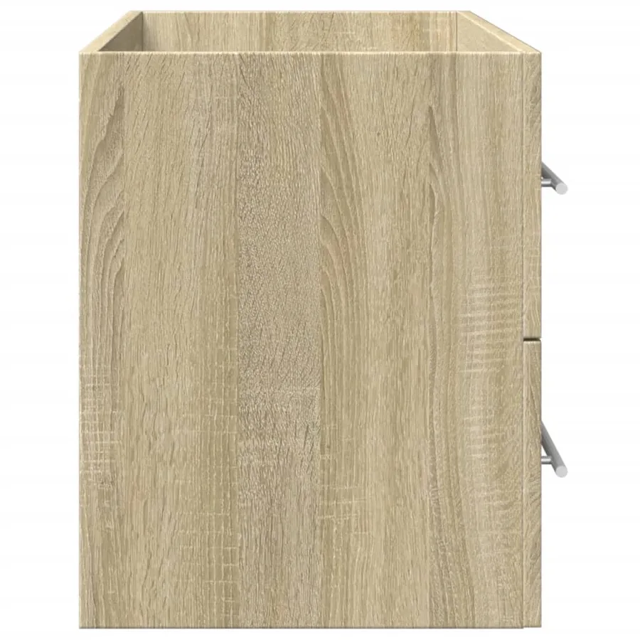 Armoire de lavabo vieux bois 80x38,5x48 cm bois d'ingénierie - 6