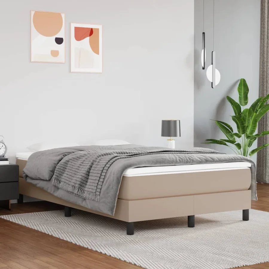 Matelas de lit à ressorts ensachés fermeté moyenne Cappuccino 120x200x20 cm