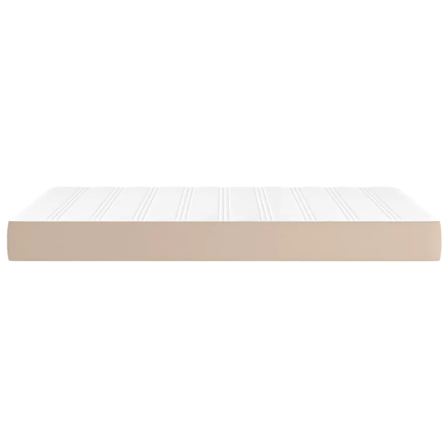 Matelas de lit à ressorts ensachés fermeté moyenne Cappuccino 120x200x20 cm - 4