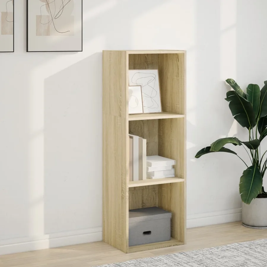 Bibliothèque chêne sonoma 40x30x114 cm bois d'ingénierie - 3