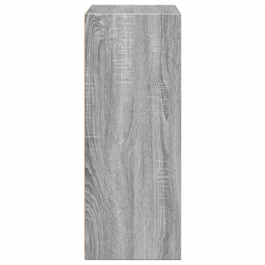 Bibliothèque sonoma gris 60x30x77 cm bois d'ingénierie - 6