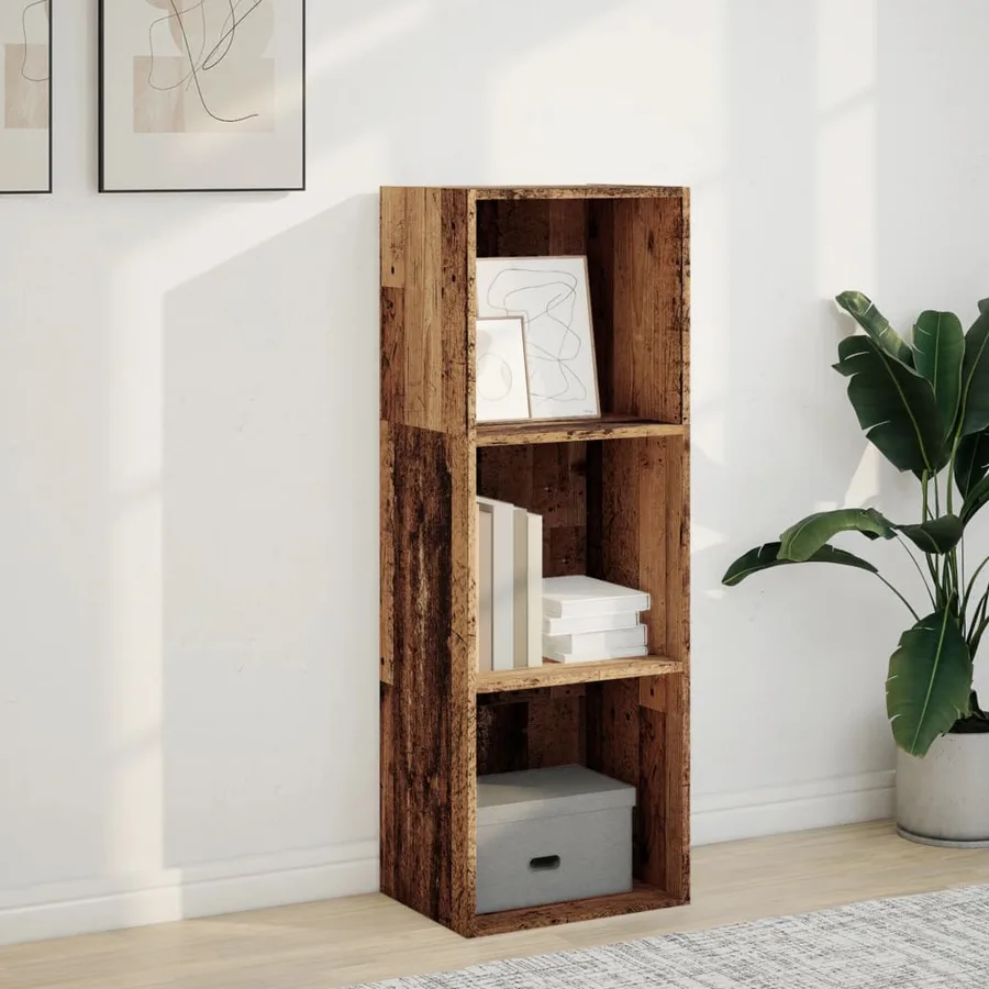 Bibliothèque vieux bois 40x30x114 cm bois d'ingénierie - 3