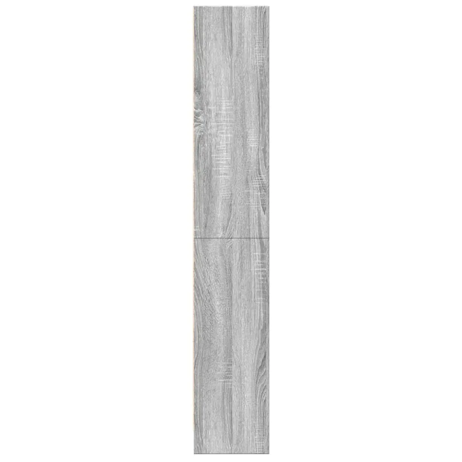 Bibliothèque sonoma gris 60x24x143 cm bois d'ingénierie - 6