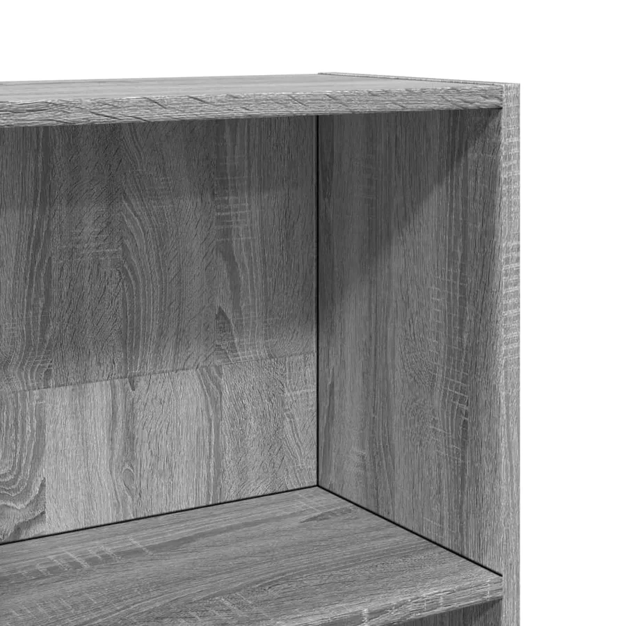 Bibliothèque sonoma gris 60x24x143 cm bois d'ingénierie - 7