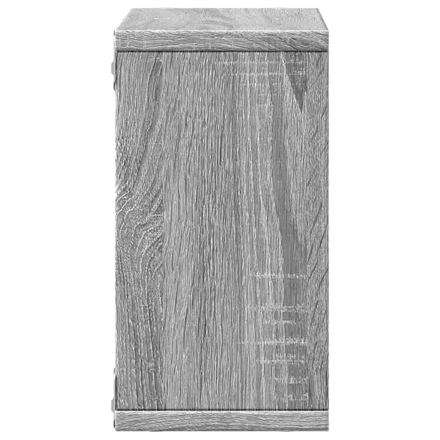 Armoire murale 60x16x30 cm sonoma gris bois d'ingénierie - 5