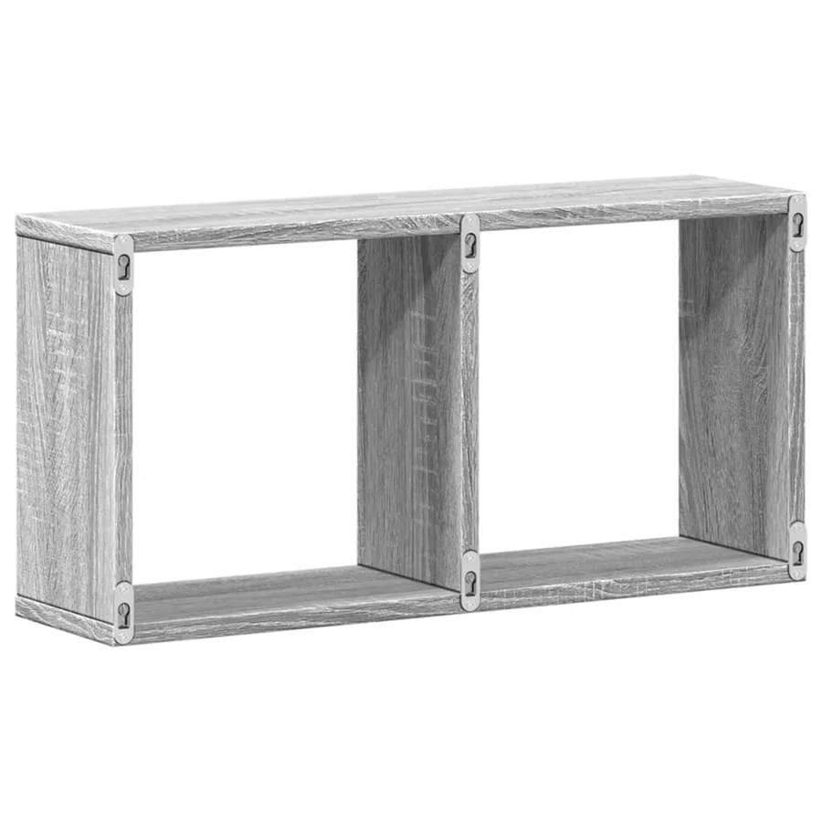 Armoire murale 60x16x30 cm sonoma gris bois d'ingénierie - 6