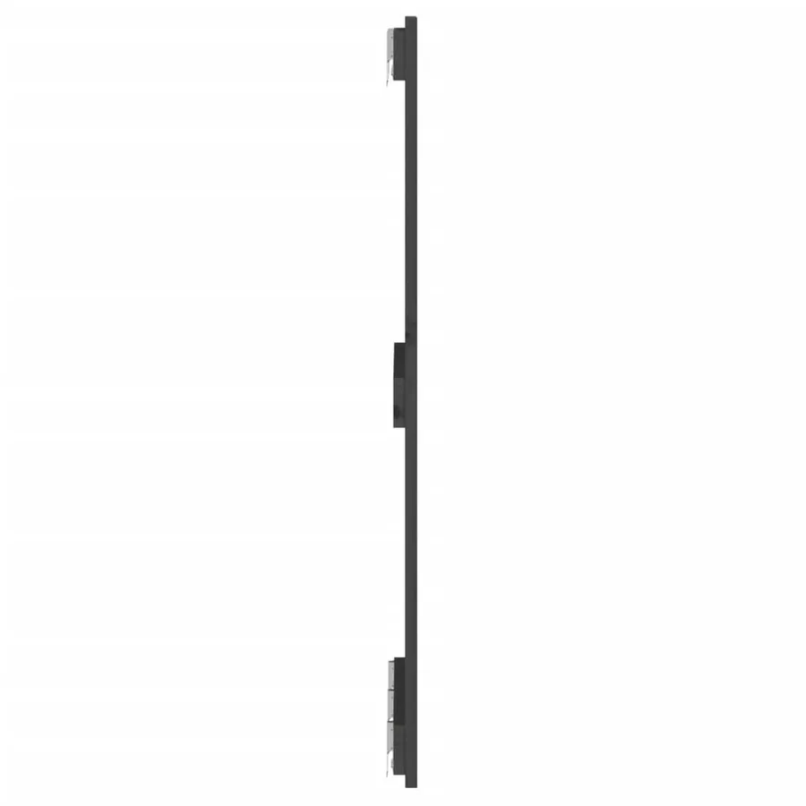 Tête de lit murale Gris 140x3x90 cm Bois massif de pin - 5