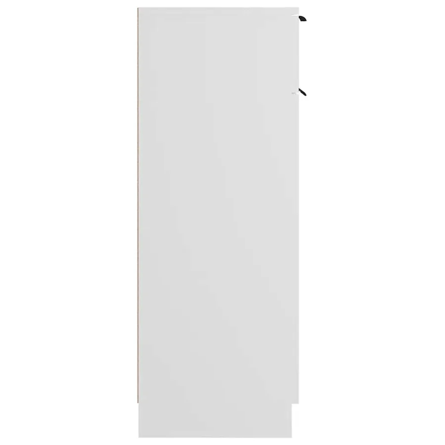 Armoire de salle de bain blanc 32x33,5x90 cm bois d'ingénierie - 8