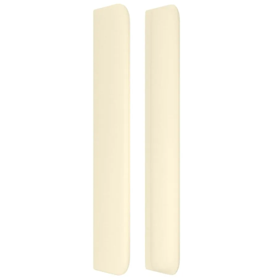 Tête de lit avec oreilles Crème 83x16x118/128 cm Similicuir - 4